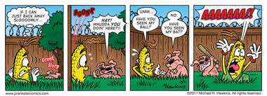 Home Run - an Amaizing Jim Corn comic from Prankster Comics