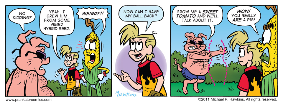 Miracle Grow - an Amaizing Jim Corn comic from Prankster Comics